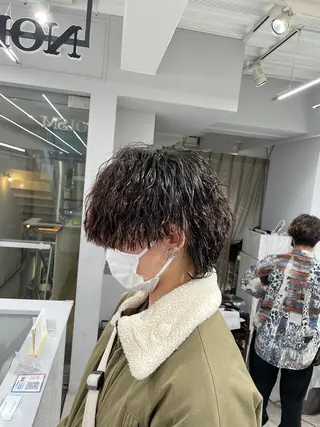 パーマ メンズ 京都河原町 メンズパーマ助川龍哉のヘアスタイル