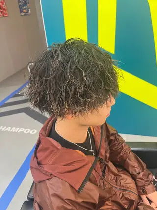 パーマ 波巻き得意 メンズ美容師/松井陸のヘアスタイル