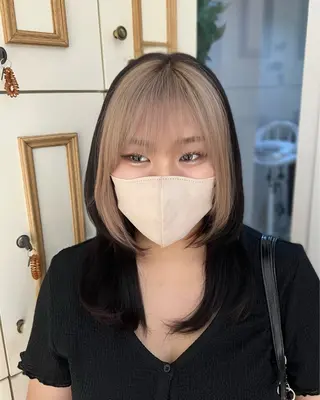 ミディアム カラー モデル募集 セイノチヒロのヘアスタイル
