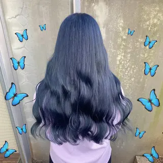 ロング カラー 色落ちまで可愛い🧚 心斎橋hikaruのヘアスタイル