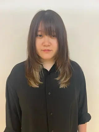 セミロング レイヤー/似合わせ カット横川夕華🫧のヘアスタイル