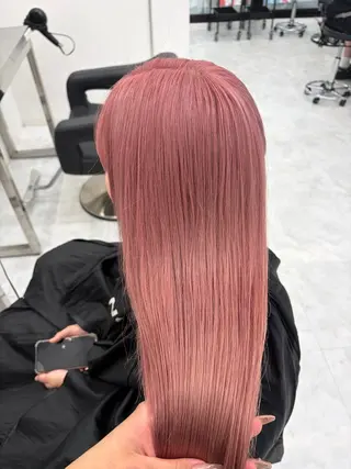 ロング 艶髪ハイトーンカラー 渋谷🎀ririkaのヘアスタイル