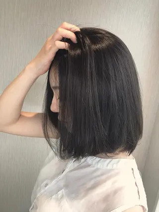 ミディアム カラー チヒョ🦋 韓国hair🇰🇷のヘアスタイル
