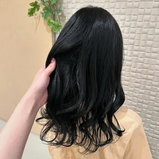 セミロング カラー 柔らかい縮毛矯正 Yu🫧銀座🩶のヘアスタイル