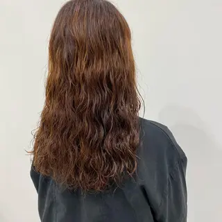 ロング カラー パーマ 肥後 有紗のヘアスタイル
