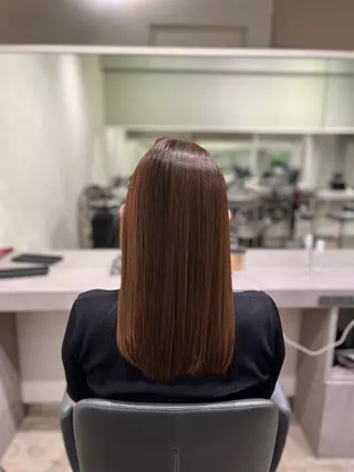 ミディアム パーマ 縮毛矯正 特化生田のヘアスタイル
