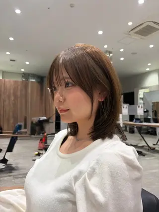 ミディアム 髪質改善 もー髪で悩ませないのヘアスタイル