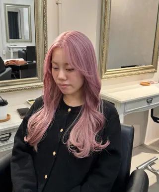 セミロング reira/似合わせ /柔らかカラー🫧のヘアスタイル