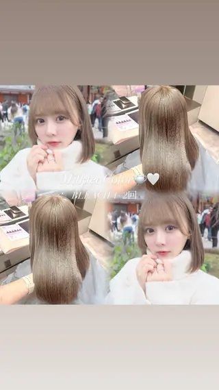 ロング カラー 透明感/艶カラー 💘Hanaのヘアスタイル