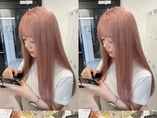 カラー 🧸垢抜けハイトーン 🫧𖤐⡱れんのヘアスタイル