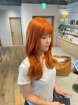 ロング カラー まとい  ︎︎のヘアスタイル