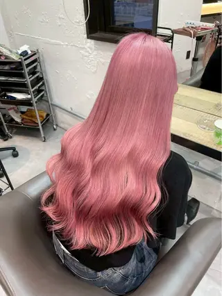 ロング カラー ハイトーンカラー💞 くるみ🎀のヘアスタイル