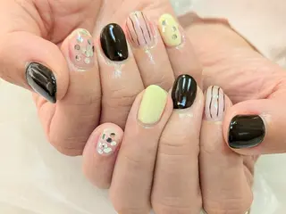 ネイル coffret.富雄 きしむらるりのネイルデザイン