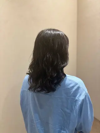 ミディアム 藤井 隼のヘアスタイル
