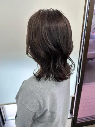 ミディアム カラー ブリーチカラー🫧 森　凪沙のヘアスタイル