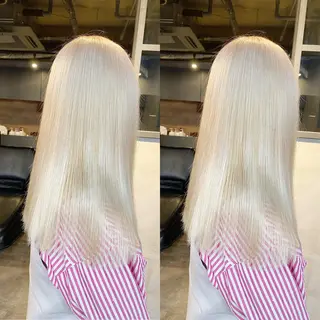 セミロング カラー yoriダブルカラー 代表すがわらのヘアスタイル