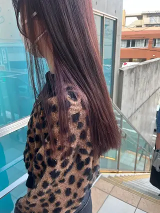 ロング カラー パーマ ヘアアレンジ メンズ キッズ ネイル マツエク・マツパ アイブロウ 久木原 ゆりのヘアスタイル