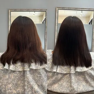 セミロング 粥川 幸彦のヘアスタイル