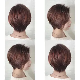 ショート カラー 髪質改善特化KIZU /ブリーチ縮毛矯正のヘアスタイル