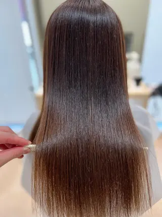 セミロング カラー 外国人対応 佐久間のヘアスタイル