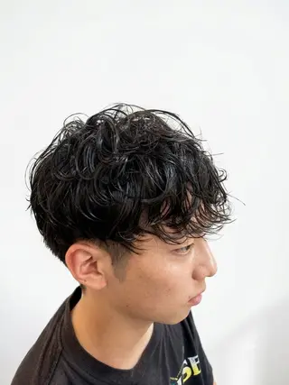 ショート パーマ 鈴木 まさしのヘアスタイル