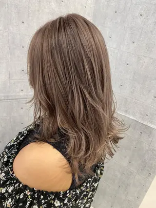 ロング ハイトーン/メンズ 水野翔太のヘアスタイル