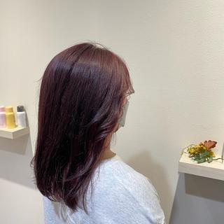 ミディアム カラー Rubik's 梅田茶屋町/叶莉のヘアスタイル