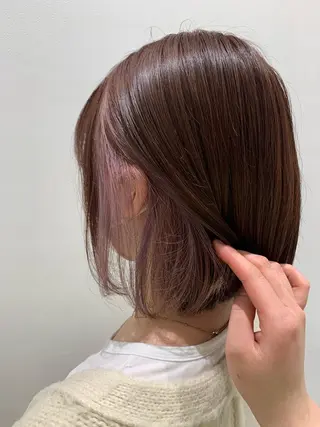 ミディアム カラー ヘアアレンジ 🐝岡本 柚葉🐝のヘアスタイル