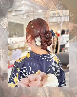 ヘアアレンジ ꧁꒰ঌ奈菜美໒꒱꧂ 箕面美容室のヘアスタイル