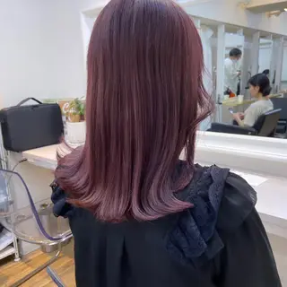 ミディアム カラー mai 🎀 /  暖色カラー♡のヘアスタイル