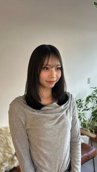 セミロング 似合わせカット🎀 梅田🤍sayaのヘアスタイル