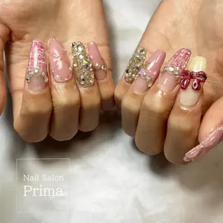 ロング ネイル SalonPrima 西院Nail&Eyeのネイルデザイン