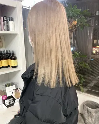 セミロング カラー 樫原裕二/似合わせ カット/透明感カラーのヘアスタイル