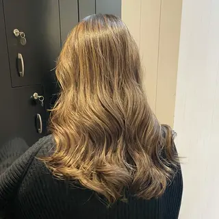 ロング カラー パーマ ヘアアレンジ メンズ キッズ ネイル マツエク・マツパ 🧸ハイトーン🧸 ゆっきー🧸のヘアスタイル