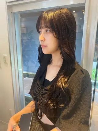 ロング 河原 來愛のヘアスタイル