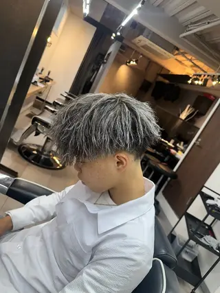 カラー パーマ メンズ 💥律喜💥/パーマ /メンズ/フェードのヘアスタイル