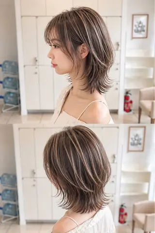 ミディアム カラー 金子 直樹のヘアスタイル