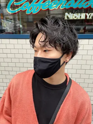 ミディアム 渋谷 メンズヘア⭐️ タニグチヨシユキのヘアスタイル