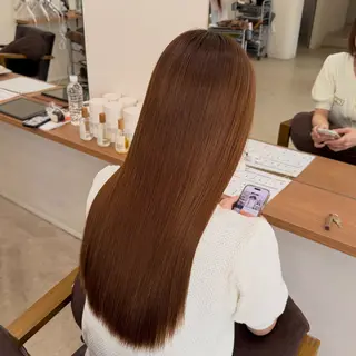 ロング mei/艶髪/透明感 /暗髪/ヘアセットのヘアスタイル