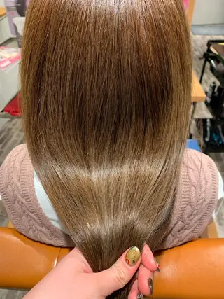 ロング 草野ゆずき⌇縮毛矯正 ⌇Wカラー⌇レイヤーのヘアスタイル