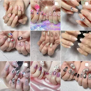 ネイル 渋谷／チップ長さ出し 👑アプレgel-xのネイルデザイン