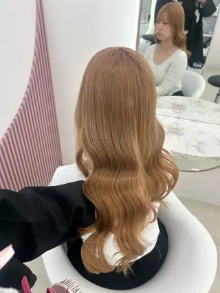 ロング カラー ayano/ ピンク/ラベンダーのヘアスタイル