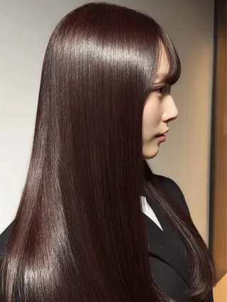 ロング 絶対綺麗な暖色カラー 🎯あります✨増渕✨のヘアスタイル