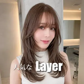 ロング ブリーチ縮毛矯正飛我 韓国ヘア🫧のヘアスタイル