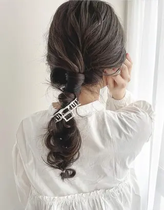 ロング ヘアアレンジ 空きあり💛 miho 大国町のヘアスタイル