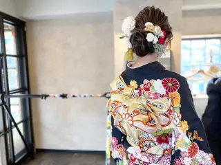 ロング ヘアアレンジ 坂上 里果のヘアスタイル