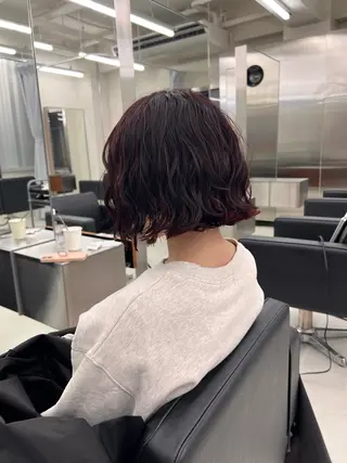 パーマ ショートボブ/似合 わせショート/表参道のヘアスタイル