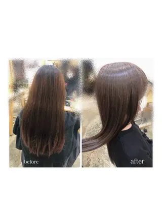 ロング カラー lore umeのヘアスタイル