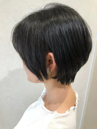 ショート うる艶レイヤーカット hinakoのヘアスタイル