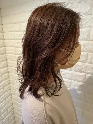 ミディアム 英語ok sohee ソヒ 305号室のヘアスタイル